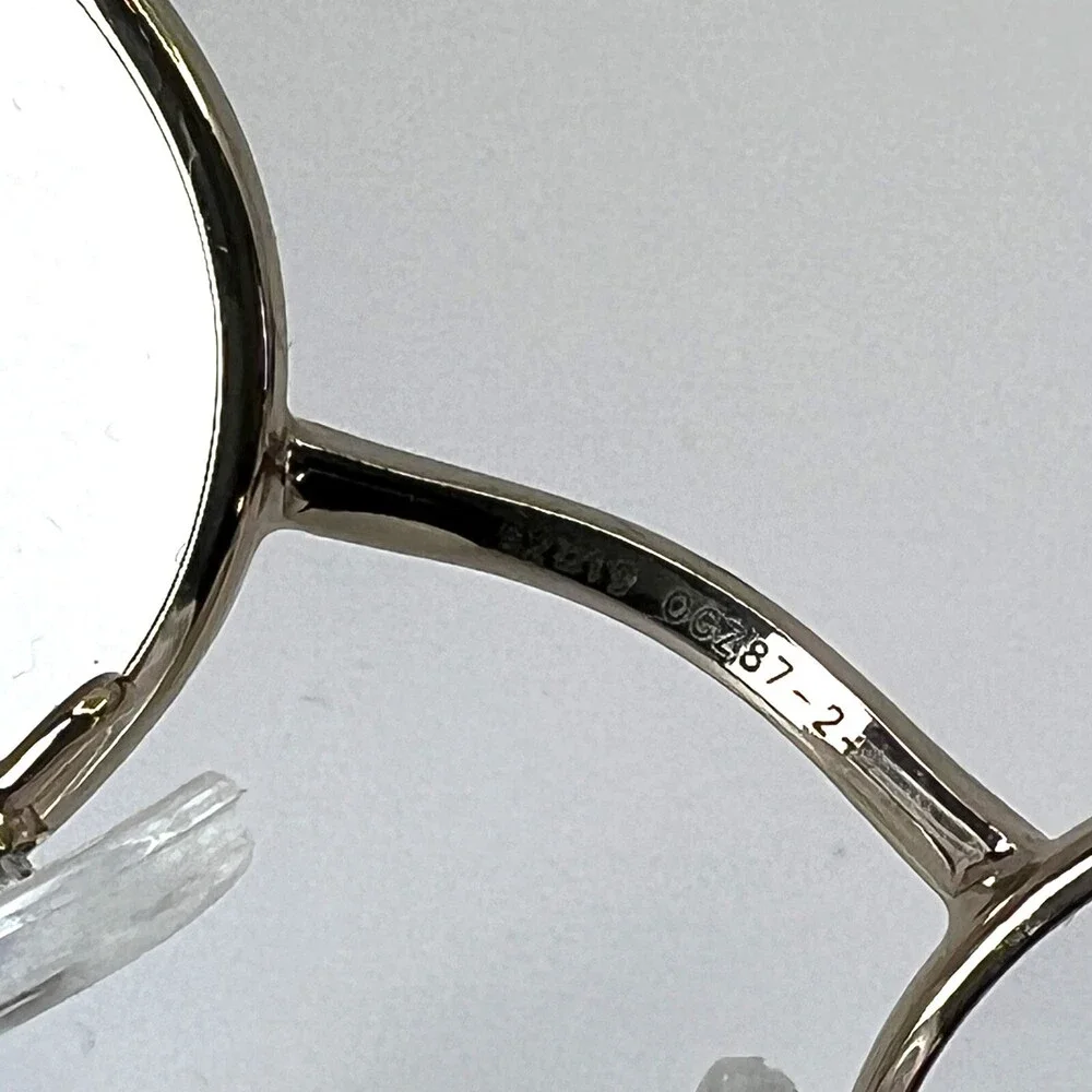 OnGuard OG085 W/Skull Gold Round Full Rim Eyeglasses Frames 52[]19 140 mm